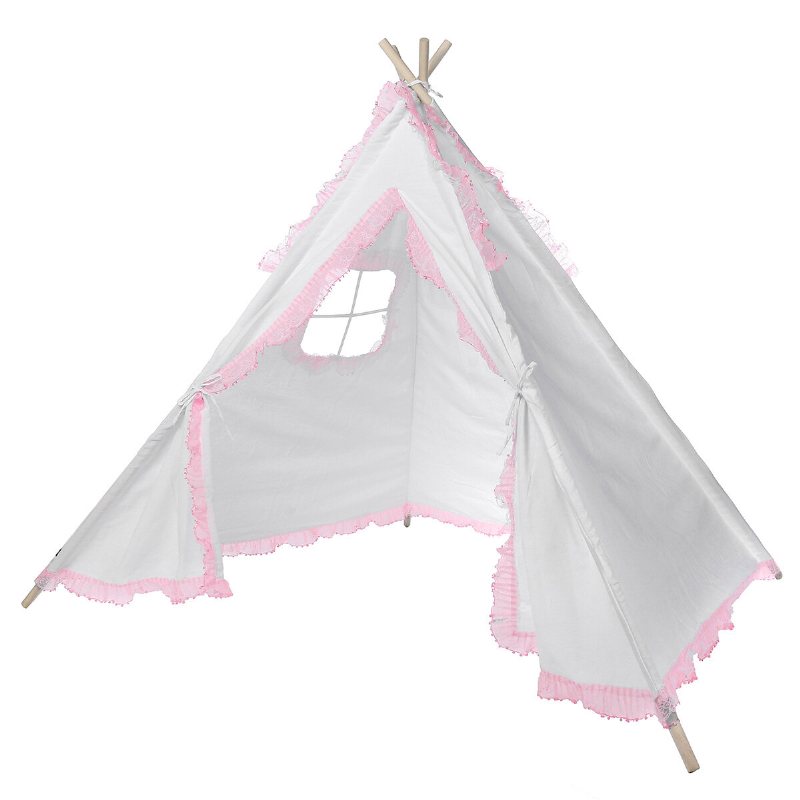 1.6 M Lektält För Barn I Bomull Tipi Wigwam Sovhus Inomhus Utomhus