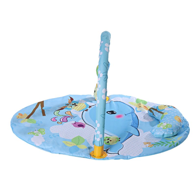 Baby Gym Lekmatta Pedagogiska Rack Leksaker Gym Mat Med Musiklampor Spädbarn Fitness Matta Present För Barn