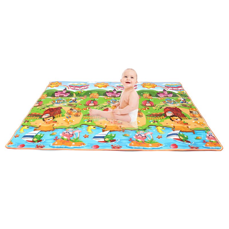 Baby Kids Golv Lekmatta Matta Picknickkudde Crawling Mat Pad Spädbarn