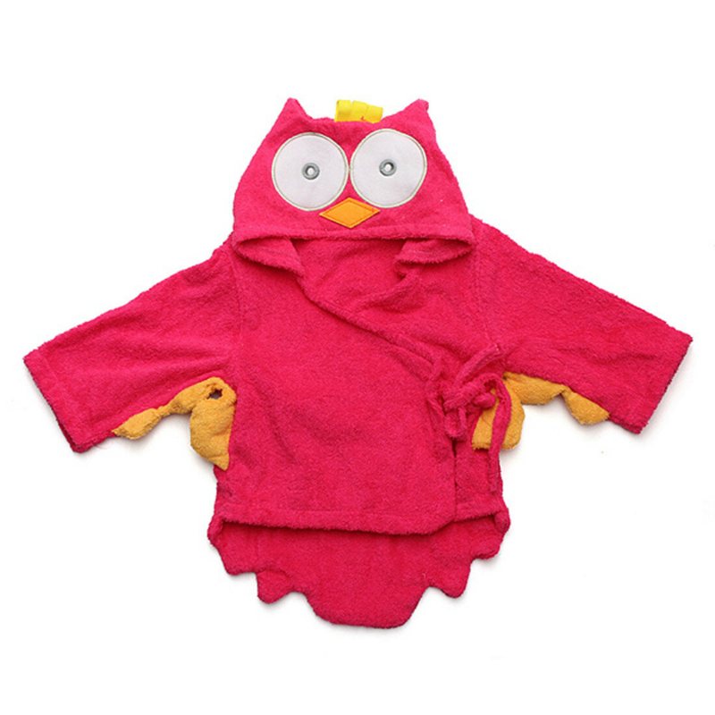 Baby Nighty Pyjamas Barn Småbarn Djur Cartoon Badrock Handduk