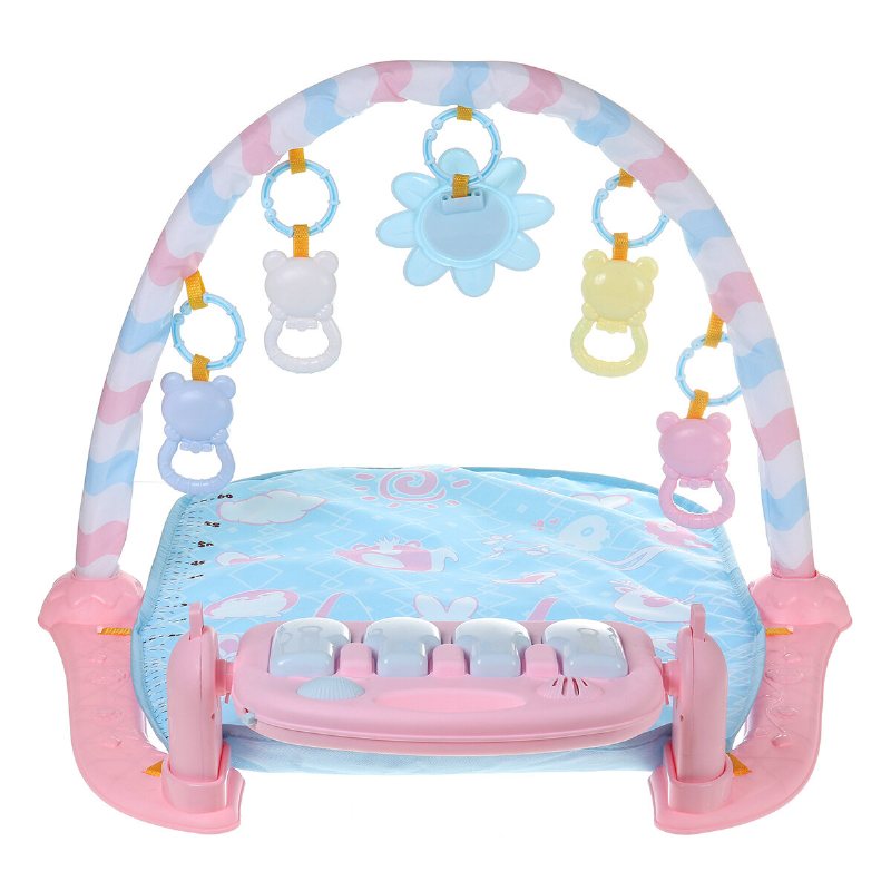 Babyaktivitet Lekmatta Babygym Pedagogisk Fitnessram Flerfäste Babyleksaker Musik Pianospel Crawl Mats Matta