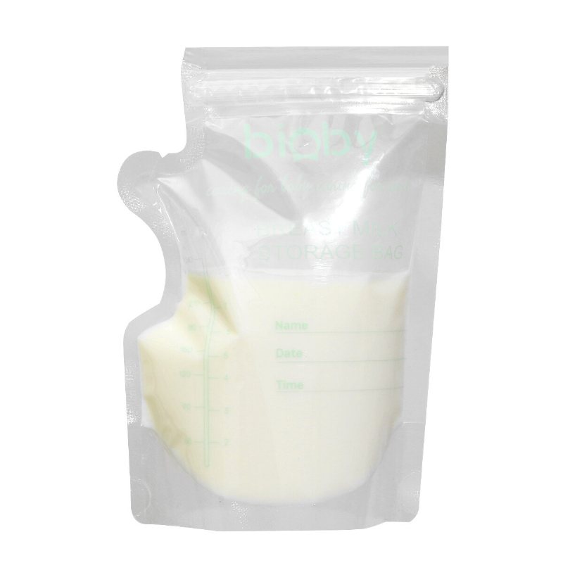 Bioby 100 Stk 40ml Mjölkfryspåsar Läckagesäkra Modermjölk Babymatsförvaring Bröstmjölksförvaringspåse Bpa-fria Babysäkra Matpåsar
