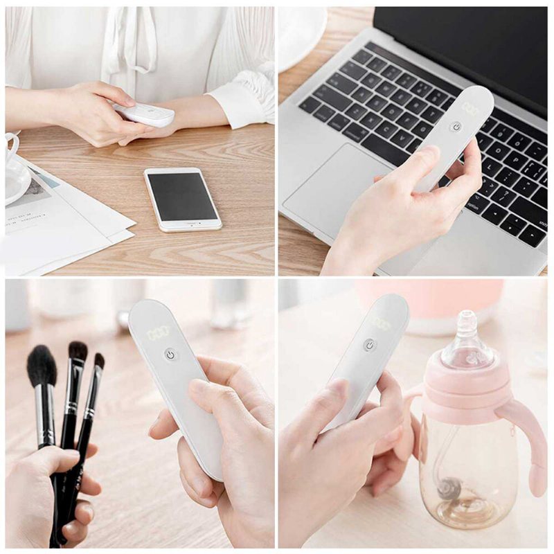 Hushålls Bärbar Ultraviolett Ljus Telefonsterilisator Usb Laddning Tandborste Mask Sterilisator Handhållen Multifunktion Bakteriedödande Uv-lampa