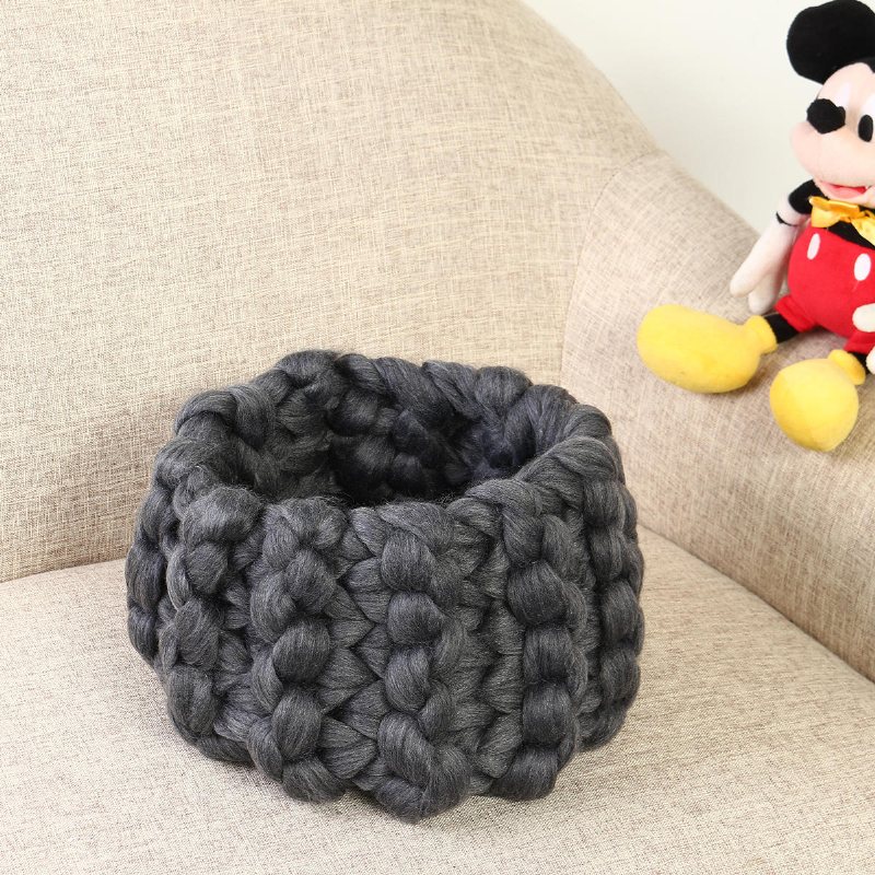 Nordiskt Stickat Söt Äggskal Nyfödd Baby Nest Hatt Sovsäck Fotorekvisita Fotografi Shoot Kudde