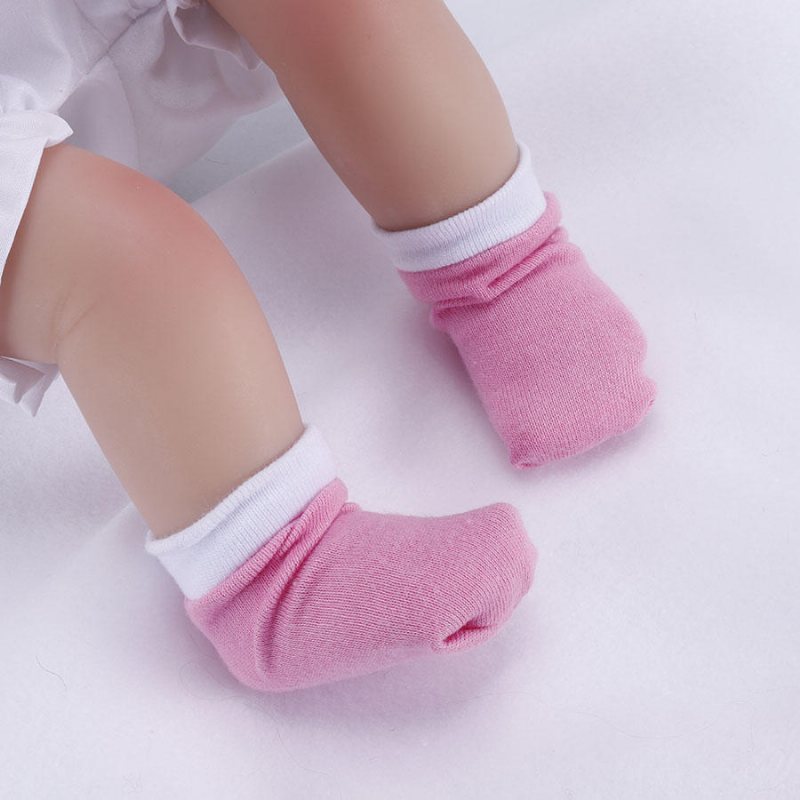 Npk 16 Tum 42 cm Reborn Baby Two Pigtail Mjuk Silikondocka Handgjorda Verklighetstrogna Girl Dolls