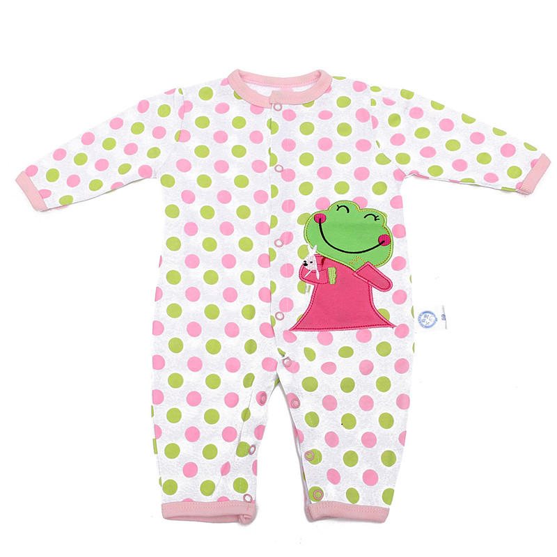 Tecknad Newborn Romper Baby Bomullskläder Spädbarn Flickor Pojkar Outfit Kläder