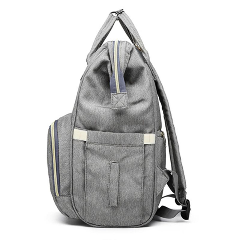 Vattentät Babyblöja Blöjväskor Tote Mummy Travel Usb Port Ryggsäck