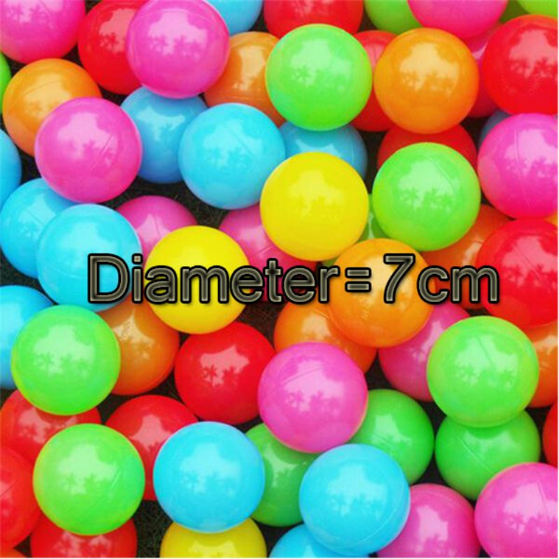 Vvcare Bc-sw017 100st Barn Ocean Ball Pool Färgglad Plast Simboll Soft Pit Toys Mesh Bag