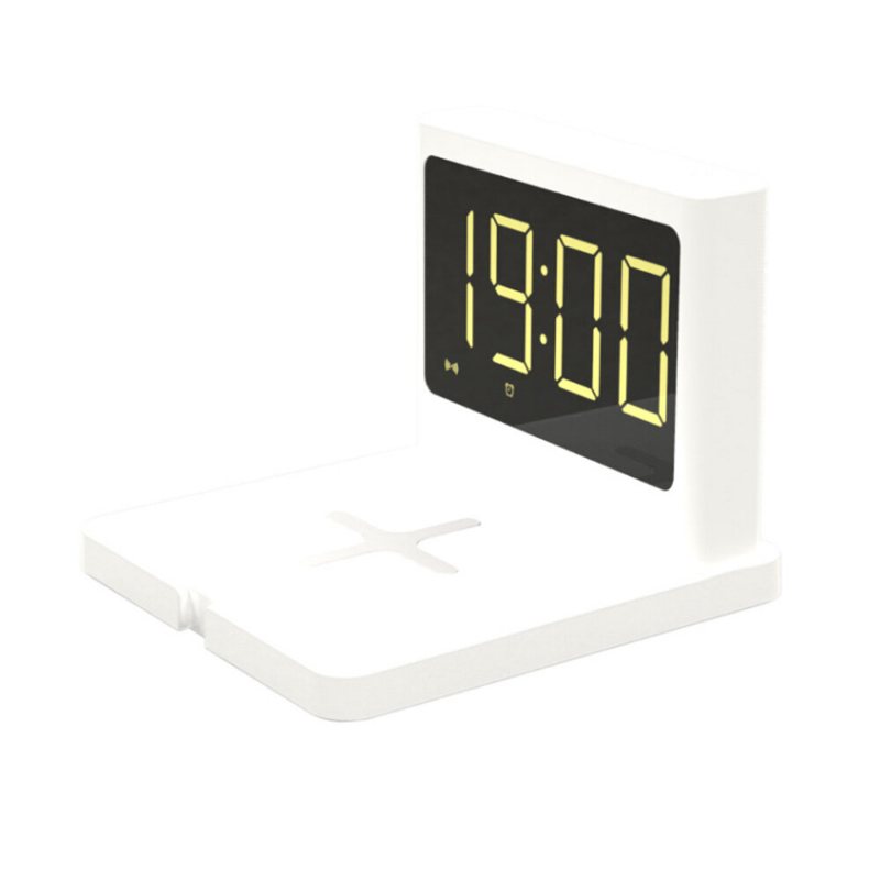 15w Väckarklocka Nattljus Multifunktionell 3 I 1 Mobil Trådlös Laddning Creative Clock Snabbladdare Presenttillbehör