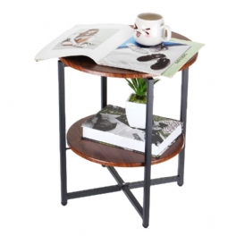 2-vånings Soffa Sidobord Enkelt Litet Soffbord Nattduksbord Filförvaringsställ Bokhylla Modern Laptop Skrivbord Dekoration Display Stand