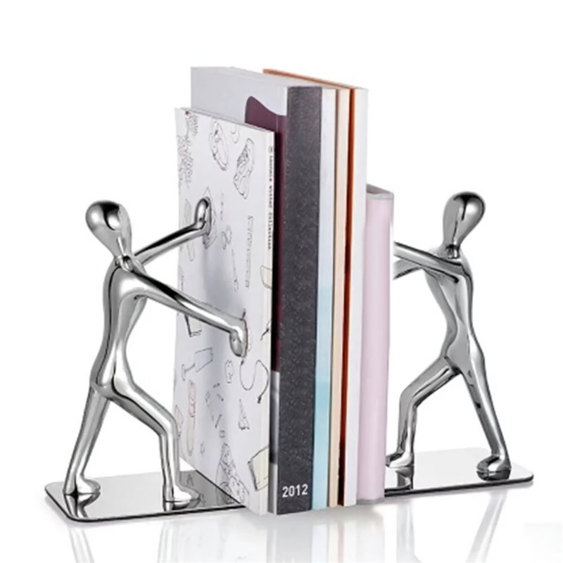 2st Humanoid Figurböcker Hållare Skrivbord Organizer Bokhylla Hemmakontor Inredning Tillbehör Ornament