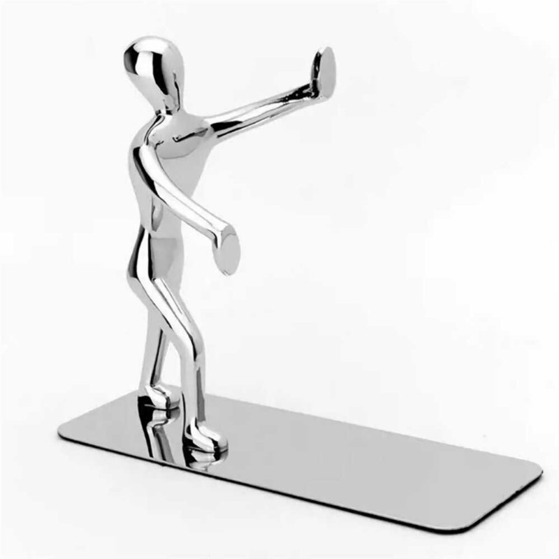 2st Humanoid Figurböcker Hållare Skrivbord Organizer Bokhylla Hemmakontor Inredning Tillbehör Ornament