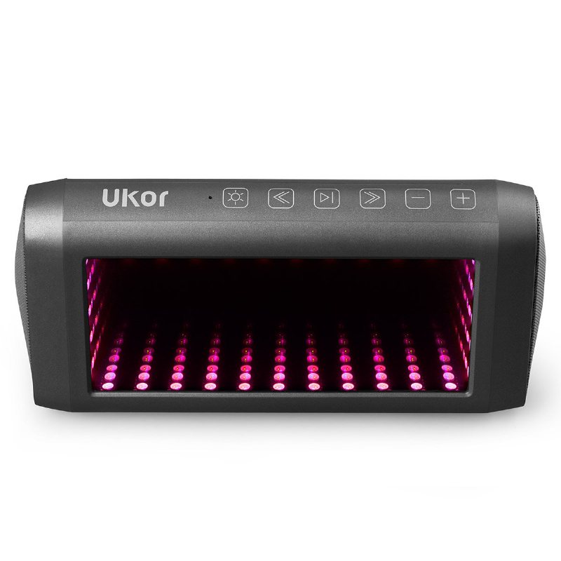 3d Led-spegel Bluetooth-högtalare Ljus Utomhus Bärbar Inbyggt Batteri Nfc-sensor Stereohögtalare Med Akryllins
