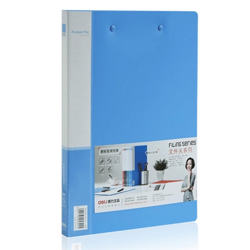 Deli 5302 A4 Commercial File Folder Dubbel Stark Clip Clamp