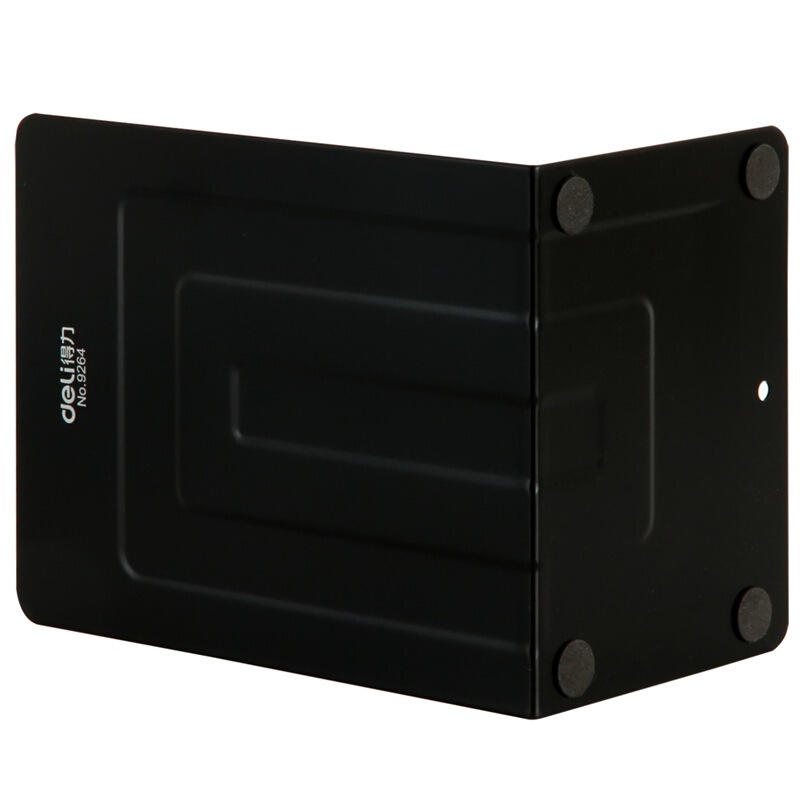 Deli 9264 Metalljärn Bokstöd Bokställ Skrivbord Böcker Filer Organizer Anti-halk Dokumenthållare