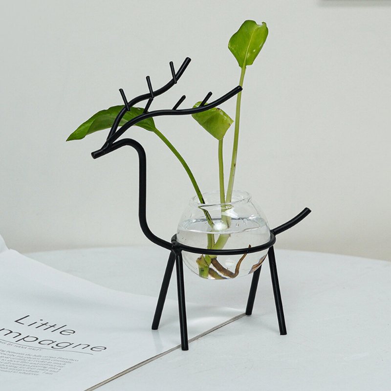 Desktop Hydroponic Vas Blomkruka Dekoration Färsk Liten Akvarium Kontorsskrivbord Vardagsrum Kreativ Växt Vas