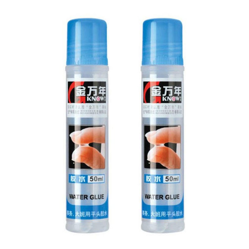 Genvana K-6216 50ml Flytande Lim Vattenlim Sticky Adhesive Kontorshem Skolmaterial För Papper Foton