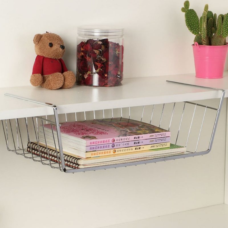 Gömd Under Skrivbordet Förvaringsställ Hängare Skåpet Förvaring Köksförvaringsställ Desktop Organizer Tillbehör