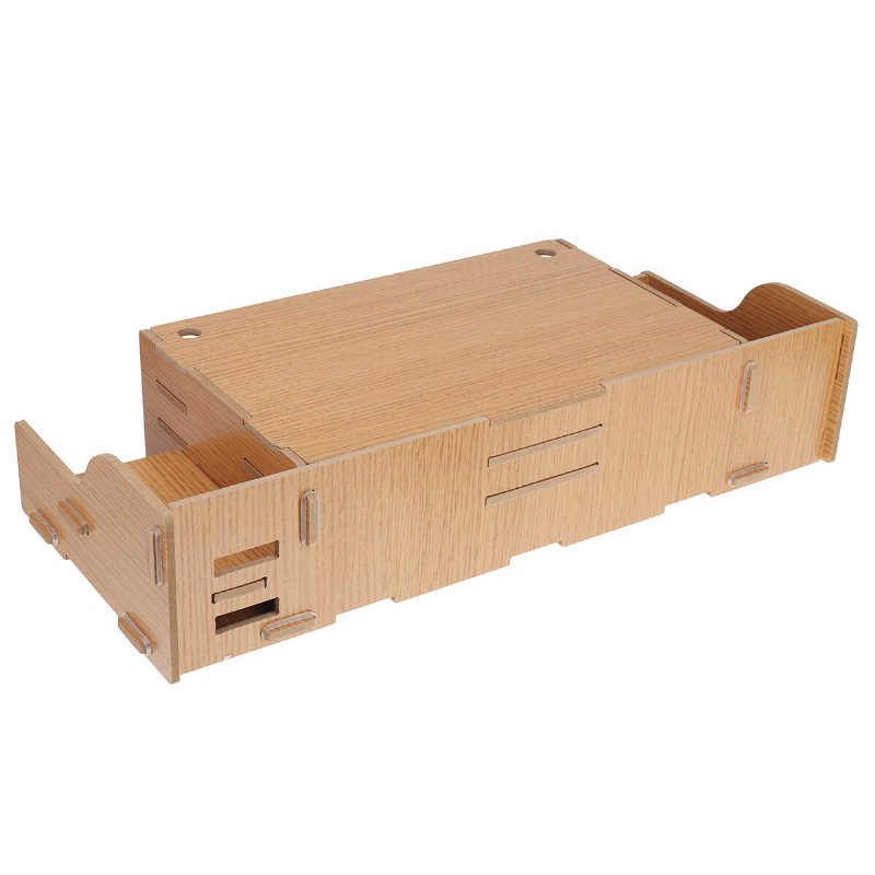 Multifunktion Datorskärm Monitor Riser Laptop Stand Hemmakontor Lagring Organizer Hylla