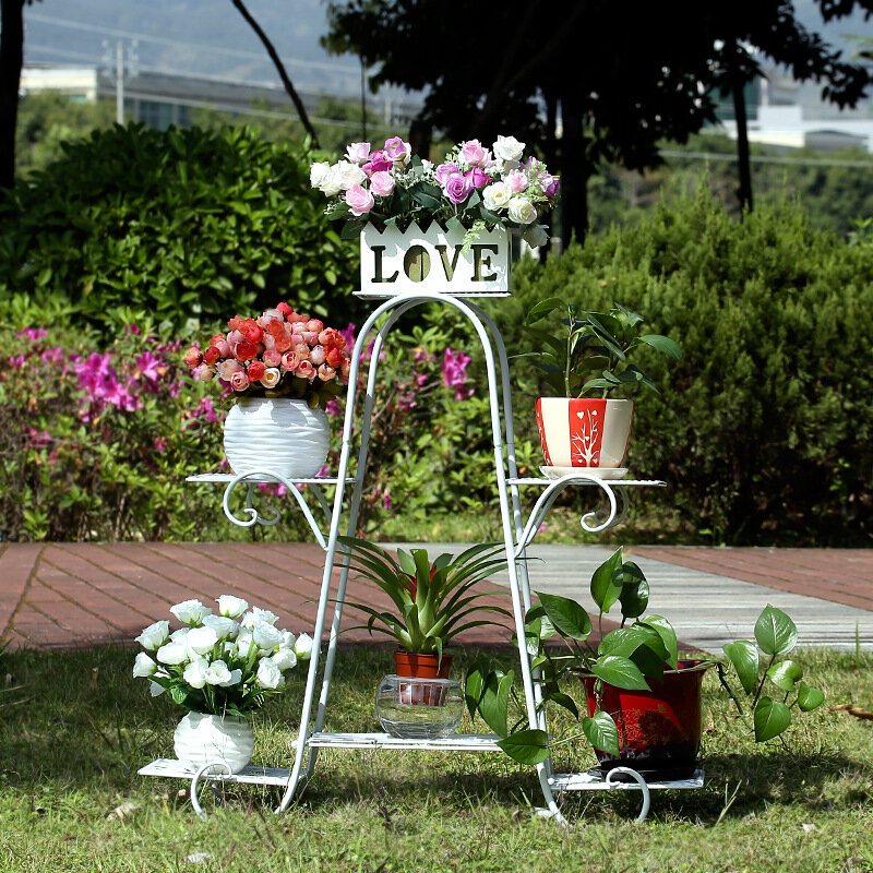 Växtställ Flerlagers Blomsterställ Golvställ Blomkrukställ