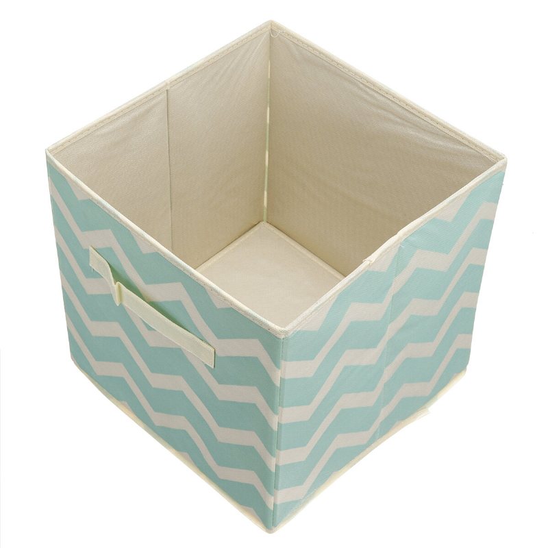 Vikbar Canvas Förvaringslåda Tyg Kub Tyg Korg Väska Hem Kosmetikfodral Skrivbord Organizer Bin Desktop Förvaring