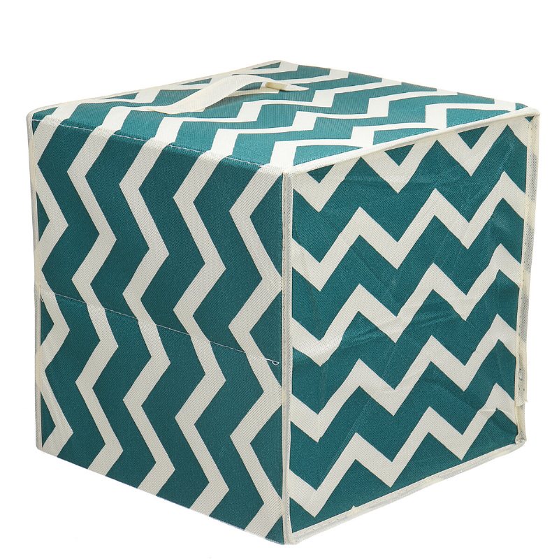 Vikbar Canvas Förvaringslåda Tyg Kub Tyg Korg Väska Hem Kosmetikfodral Skrivbord Organizer Bin Desktop Förvaring