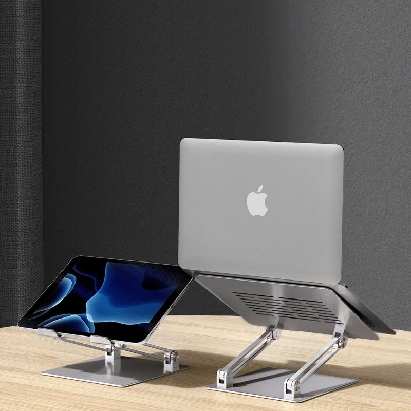 Vikbart Laptopställ Höjdvinkel Justerbart Tablettställ I Aluminiumlegering För 10-17 Tums Bärbar Dator/surfplatta