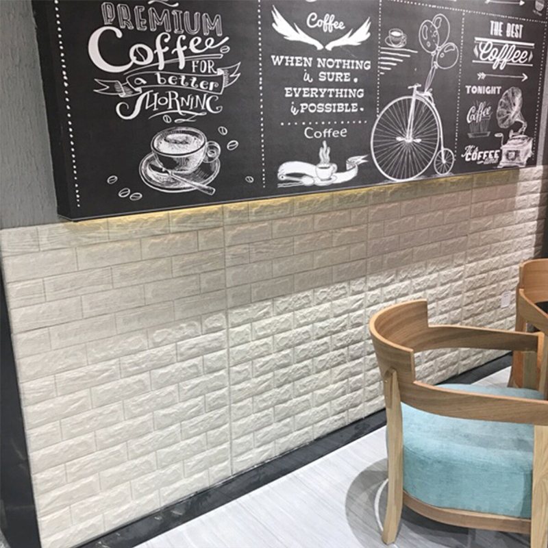 3d Brick Diy Wall Sticker Självhäftande Vattentäta Paneler Tapetdekal 3d Tegelmönster Skumväggdekal För Heminredning