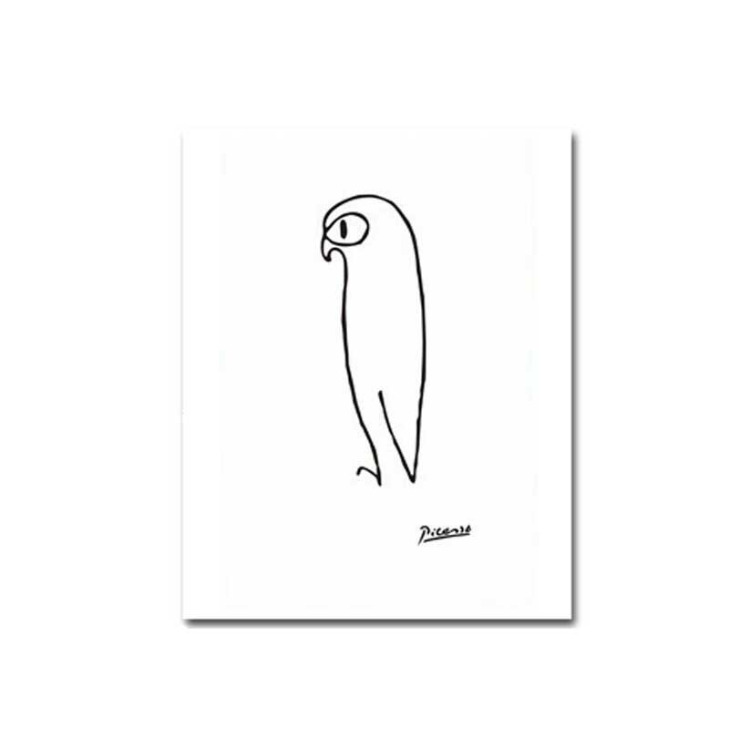 40*50 cm Picasso Hängande Affischtryck Canvas Abstrakt Ramlösa Väggkonstmålningar