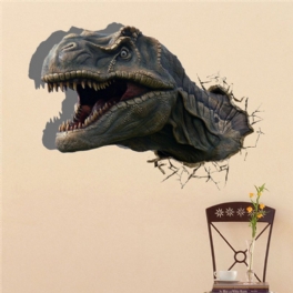 Dinosaurie 3d Väggdekaler Djur Pag Klistermärke Avtagbara Vägghålsdekaler Hem Dekor Present
