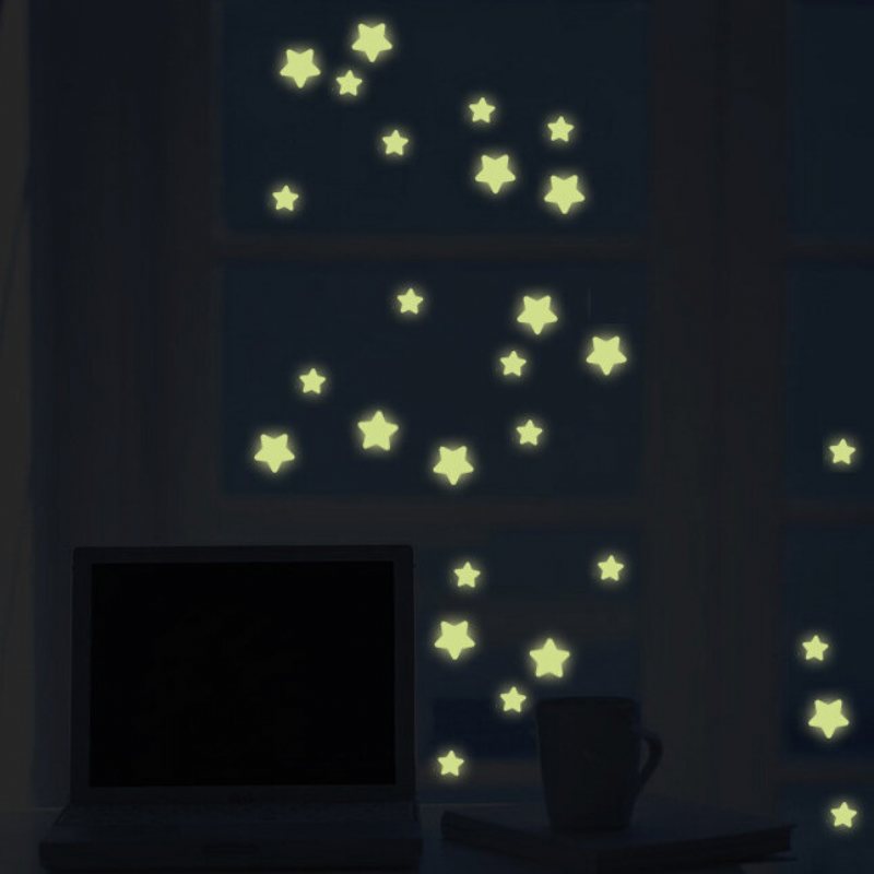 Miico Creative Stars Luminous Tape Stickers Alla Dörrfönsterdekordekor