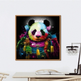 Miico Handmålade Oljemålningar Animal Panda Målningar Väggkonst För Heminredning