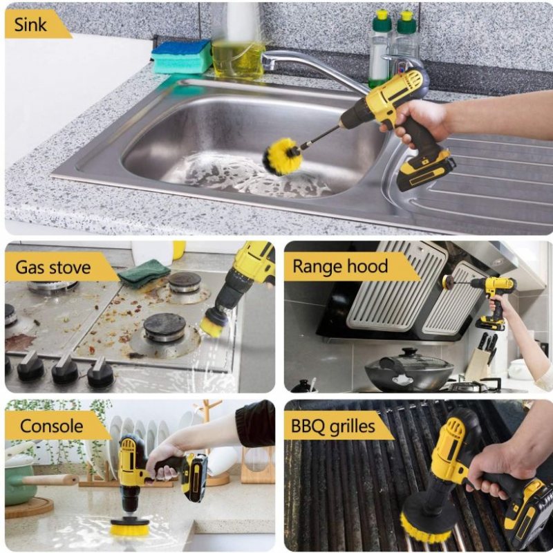 Borrborsttillbehör Rengöringssats Power Scrubber- 3 St