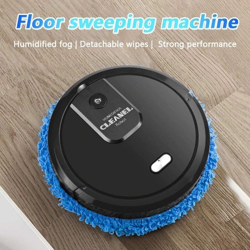 Dammsugarrobot 3 I 1 Intelligent Torr Och Våt Svepande Fuktspray