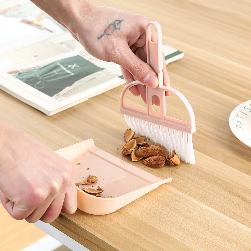 Mini Rengöringsborste Broom Dustpans Verktyg
