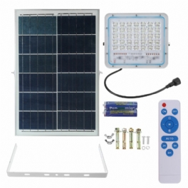 120w 6500-7000k 126 Led Camping Ljus Set Vattentät Vägglampa Solpanel Flood Light Utomhus Trädgård