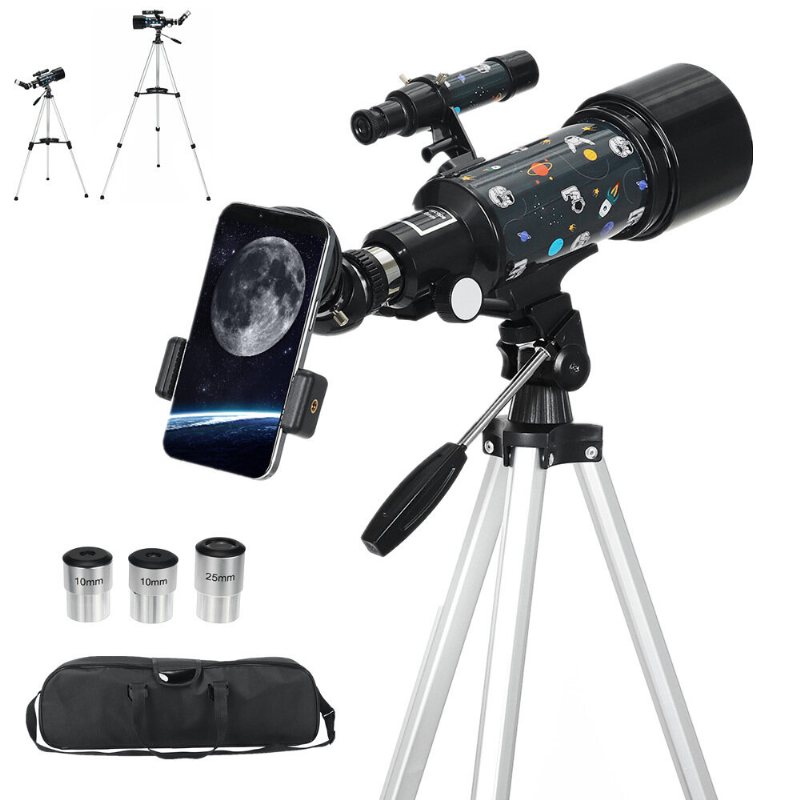 120x Astronomical Telescope 70mm Hd High-power Portable Tripod Night Vision Deep Space Star View Moon Universe
