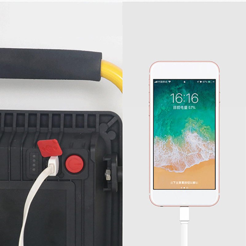 150w Ip67 Outdoor Camping Light Powerbank Funktion Fjärrkontroll Dammtät Flood Ultra Ljust Vattentät Säkerhetsljus Vägg Nödlampa