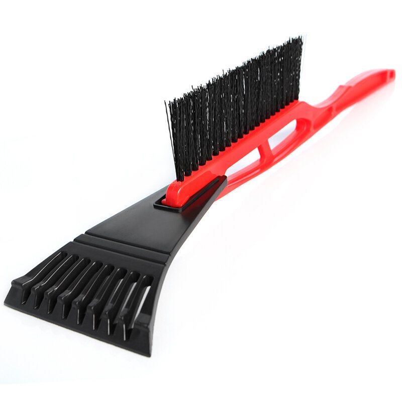 2 I 1 Ice Snow Shovel Scraper Utomhus Vinter Bil Fönster Rengöring Borst Spade