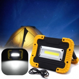 20led 10w 750lm Cob Led-arbetsljus Usb-uppladdningsbart Handtag Ficklampa Utomhuscampinglykta