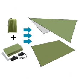 210d Oxford Tyg Army Grön Fuktsäker Tält Skydd Vikbar Markis Tarp Hängmatta Regn Solskydd Picknickmatta Utomhus Camping Trave