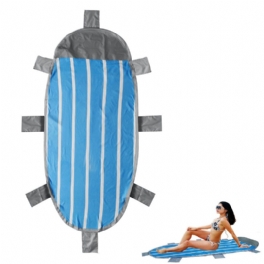 210x95cm Utomhus Uppblåsbar Lazy Beach Mat Luftmadrasser Vikbar Camping Picknick Resor Liggunderlag