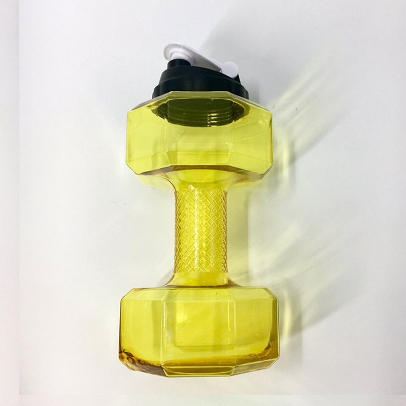 2.2l Unisex Sportvattenflaskor Läckagesäkra Okrossbar Plastflaskashaker Yoga Fitness Hantelvattenkokare