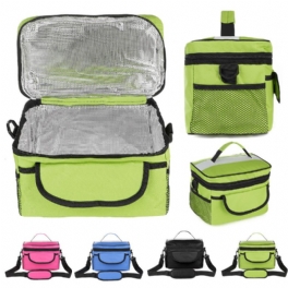 28x17x18cm Oxford Lunch Tote Cooler Ryggsäck Isolerad Picknickväska För Campingresor