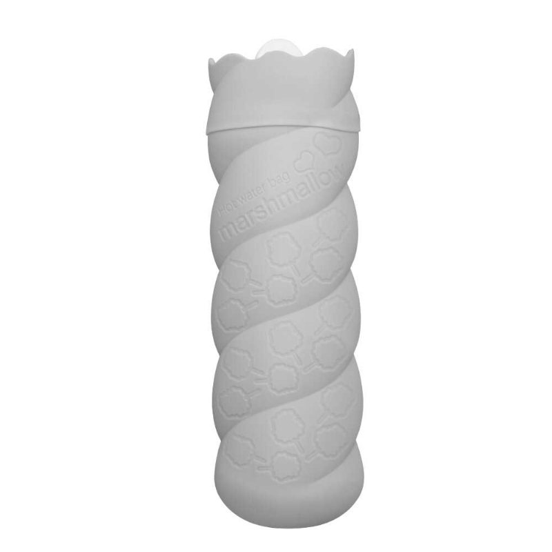 330ml Silikon Varmvattenflaska Värmepåse Mini Handvärmare Med Stickat Fodral