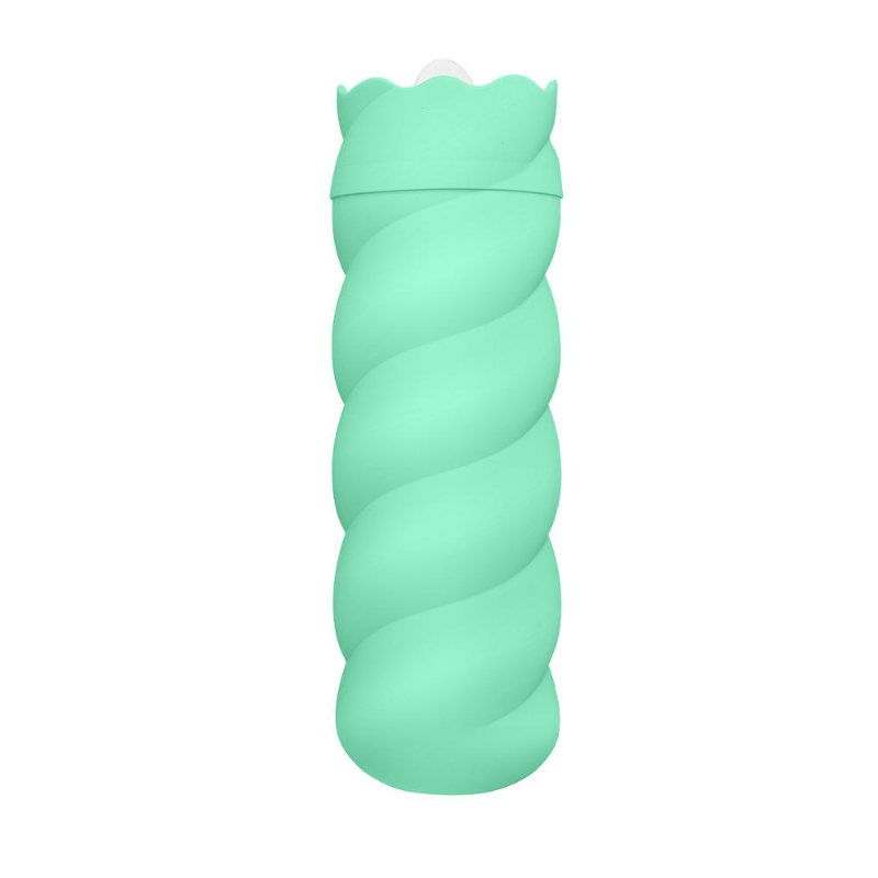 330ml Silikon Varmvattenflaska Värmepåse Mini Handvärmare Med Stickat Fodral