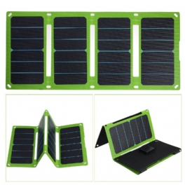 38w/50w 5v/12v Hopfällbar Solpanelladdare Etfe-handväska Solenergibank Nödströmförsörjning För Utomhuscamping Fotvandring Backpacking