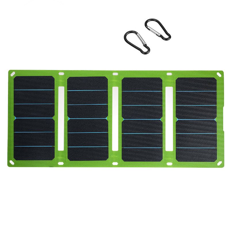 38w/50w 5v/12v Hopfällbar Solpanelladdare Etfe-handväska Solenergibank Nödströmförsörjning För Utomhuscamping Fotvandring Backpacking