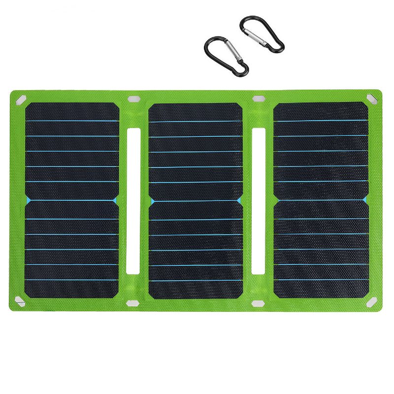 38w/50w 5v/12v Hopfällbar Solpanelladdare Etfe-handväska Solenergibank Nödströmförsörjning För Utomhuscamping Fotvandring Backpacking