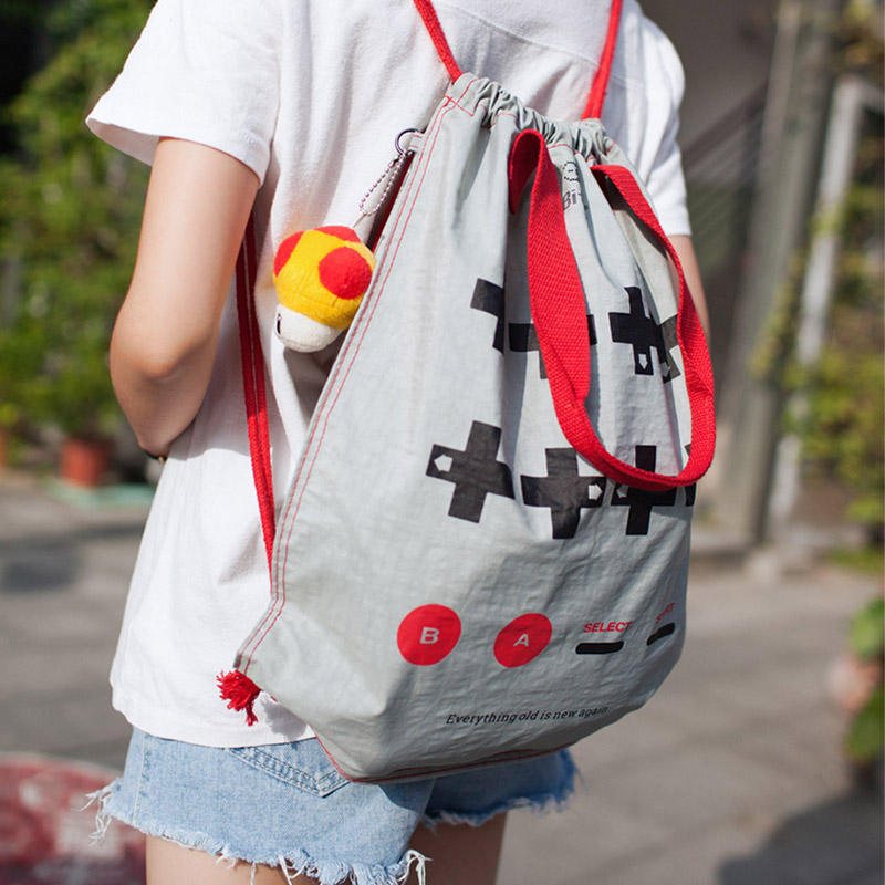 43x36cm Kvinnor Nylon Crossbody Väska Små Linne Axelväskor Handväskor